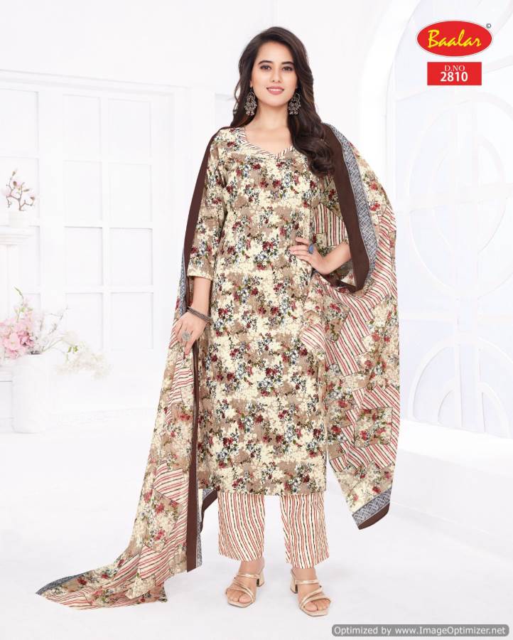 Zaara Vol 28 By Baalar Printed Cotton Kurti With Bottom Dupatta Wholesale Price In Surat
